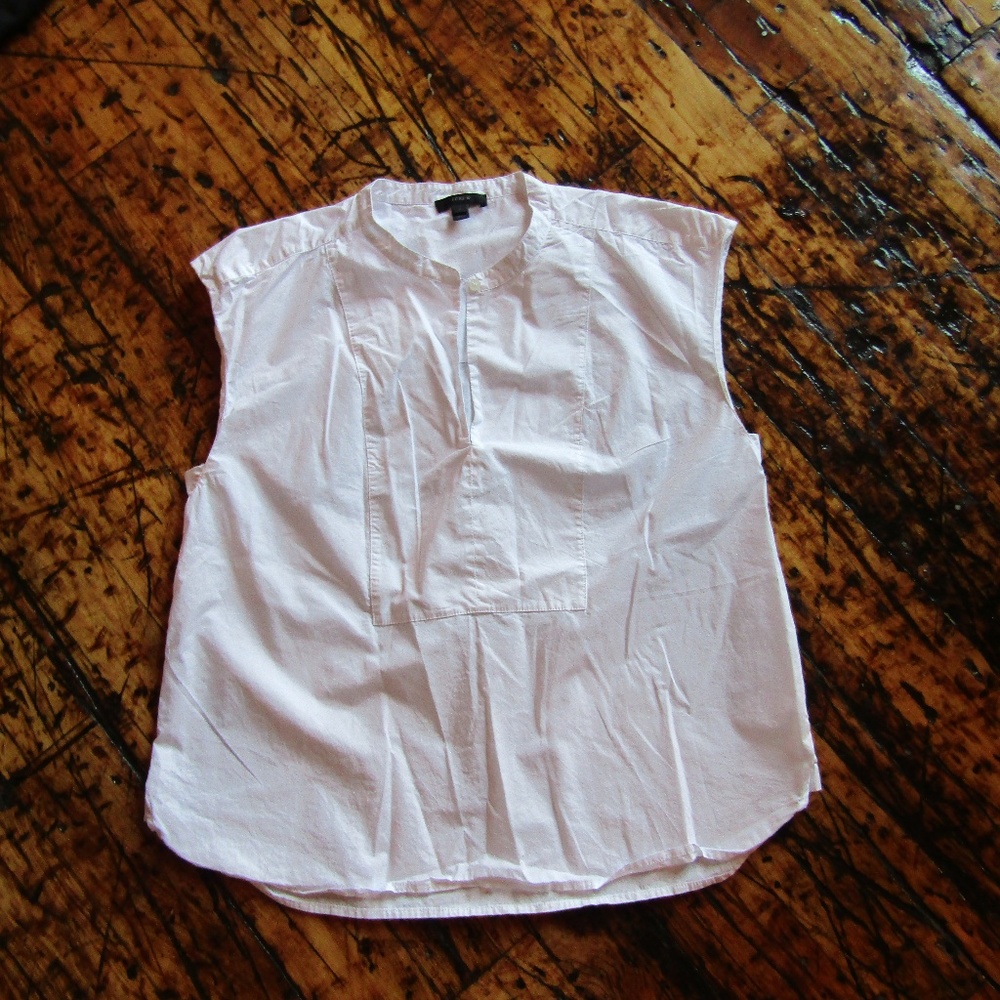 SOLD J. Crew Collarless Top